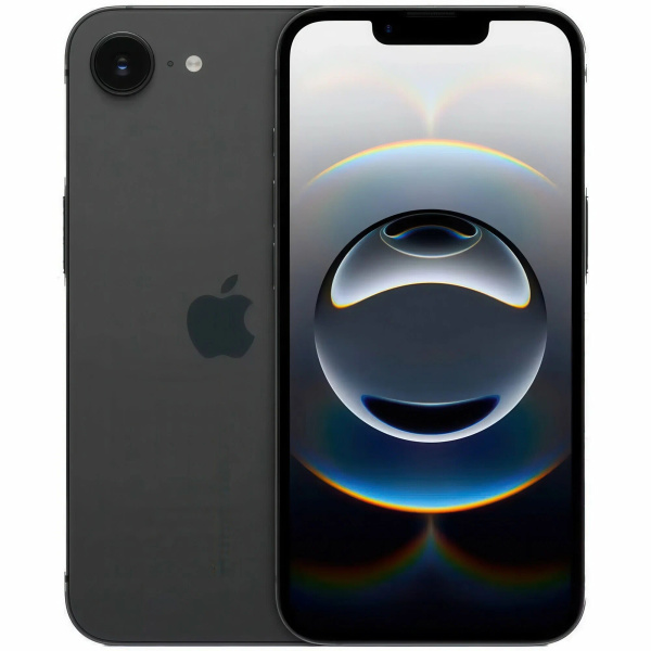 Смартфон Apple iPhone 16e <ПИ> 8Гб 256Гб Black 6.1", Super Retina XDR, 2532*1170, 6*3.78ГГц, 48Мп, 12Мп, 5G, NFC, 3279мАч, iOS 18 (Без RuStore)