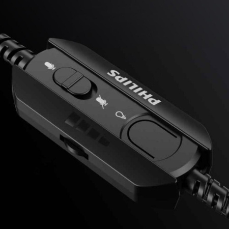 Гарнитура Philips TAG2115 накладные, 7.1 16Ом, 104дБ, кабель 2.2м, USB Black