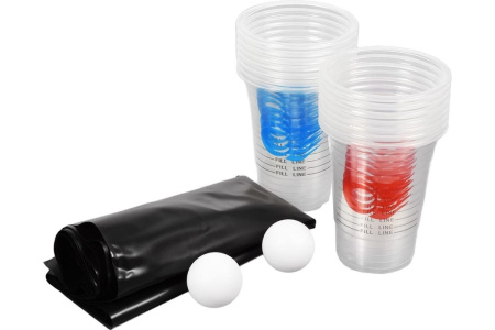 Beer - Понг Boyscout, в комплекте игровое поле 137x41, 14 пластиковых стаканов, 2 мячика (61476)