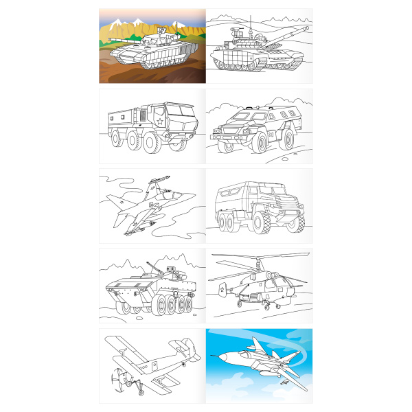Раскраска ТРИ СОВЫ "Автомобили" А5, 10стр. РА5_57074