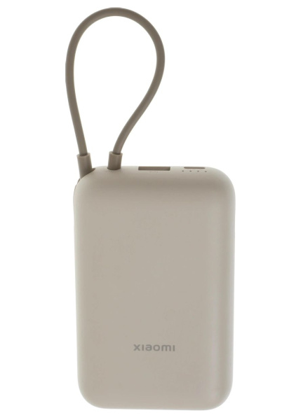 Аккумулятор внешний 10000_mAh Xiaomi Tan GL Power Bank 22.5Вт,встроенный кабель Type C,бежевый (BHR9072GL)