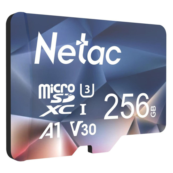 Карта памяти MicroSDXC 256Gb Netac P500 ULTRA Class10, U3, V30 [NT02P500ULT-256G-S] (без адаптера)