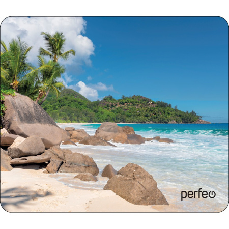 Коврик для мыши Perfeo "Пляж", Рис.2 (180*220*2 мм), ткань+резиновое основание