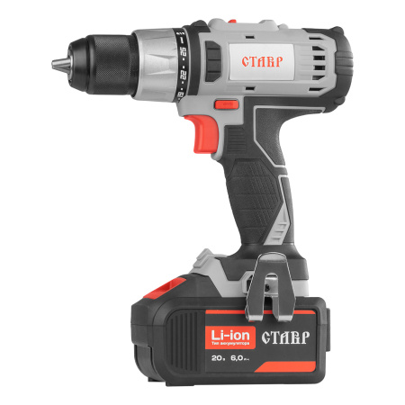 Дрель-шуруповерт аккумуляторная Ставр ДА-20 20В (без АКБ и З/У) 500/1800об/мин, 28800 уд/мин, ступ