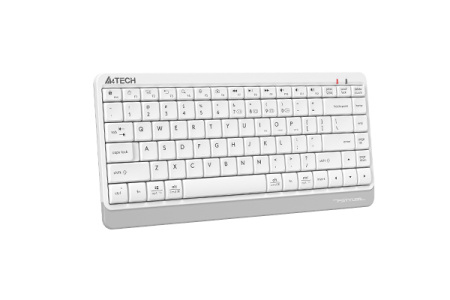 Клавиатура беспроводная A4Tech Fstyler FBK11 Slim Bluetooth/Радиоканал 2.4ГГц , белый/серый