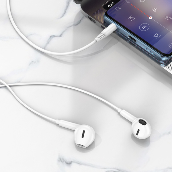 Гарнитура проводная BOROFONE BM71 вставные, кабель 1.2м, белый