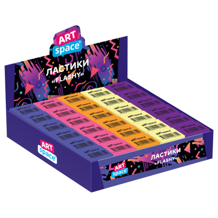 Ластик ArtSpace "Flashy", прямоугольный (ER_44735)