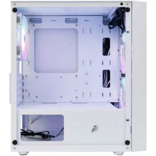 Корпус mATX Б_БП 1STPLAYER BLACK.SIR BS-2 ARGB White (USB3.0, Audio, 3x120mm ARGB,белый)[BS-2-WH-3F7-W]