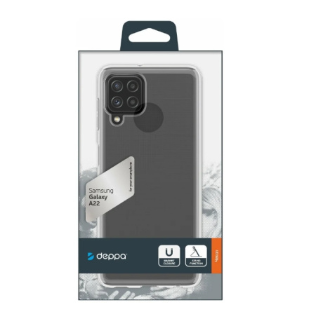 Накладка для Samsung Galaxy A22 4G (2021) Deppa Gel Прозрачная (870128)