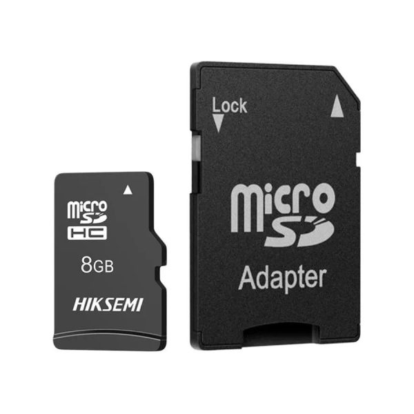 Карта памяти MicroSDHC 8GB HIKSEMI NEO ADAPTER [HS-TF-C1/8G/ADAPTER](с SD адаптером) R/W Speed 23/10 Мб/с