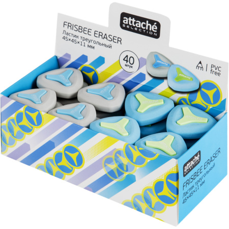 Ластик Attache "Selection" треуг. с пласт. держателем (1019193)