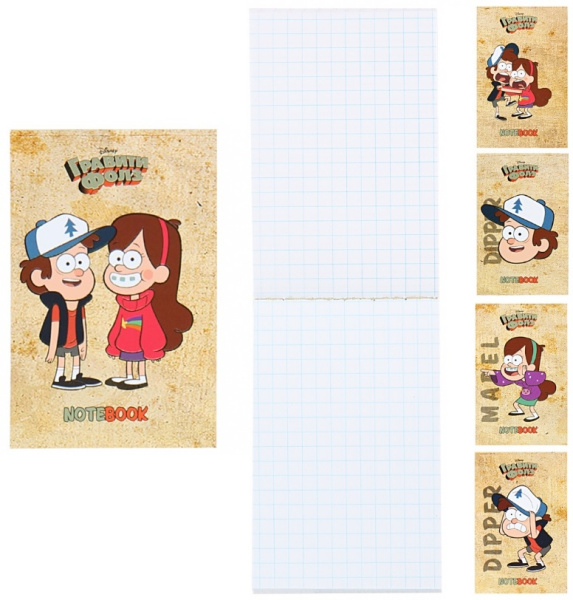 Блокнот Hatber А7 48л. "Гравити Фолз" (48Б7В1к_25856)