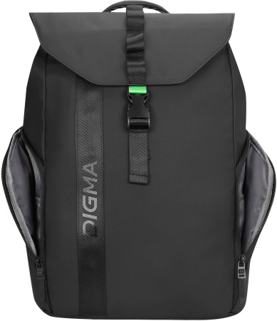 Рюкзак для ноутбука 15.6" Digma Lifestyle L1 черный полиэстер (DGBP15L1BK)