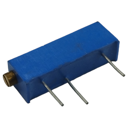 Резистор подстроечный 3006P, 200кОм, 0.75вт, 10%, 5400°, 6.35*4.83*19мм, угловой