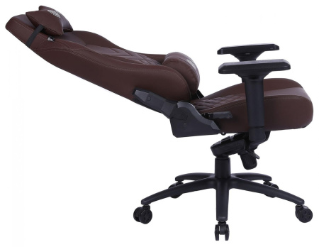 Кресло игровое Cactus CS-CHR-0112BR коричневый сиденье коричневый эко.кожа с подголов. крестовина металл пластик черный