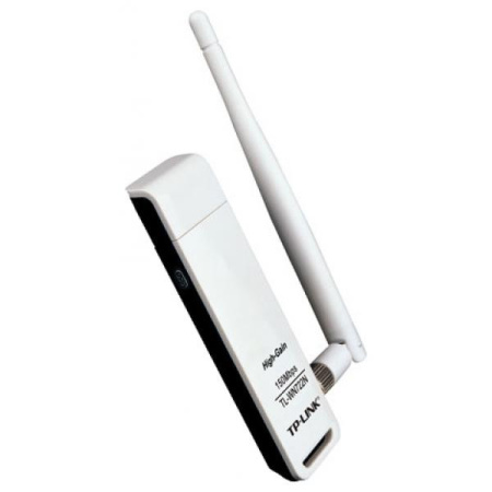 Адаптер WI-FI USB TP-Link TL-WN722N 150_Mbps 802.11n съемная_антенна
