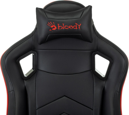 Кресло игровое A4Tech Bloody GC-840 черный сиденье черный экокожа с подголов. крестов. металл черный пластик черный (комплект 1шт)
