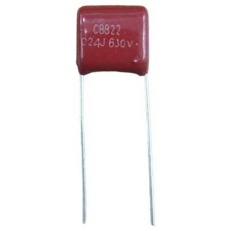 Конденсатор пленочный   220нФ(0.22мкФ)  630в, P=10мм, 5%, полипропиленовый, CBB22