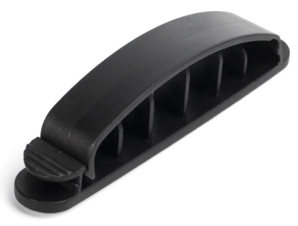 Площадка самоклеящаяся «гребенка» КВТ ПСГ 3, нейлон, черный, 1штука