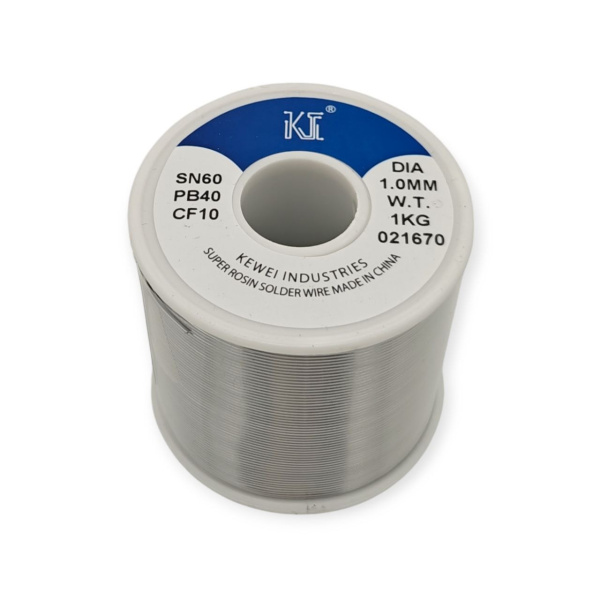 Припой Sn60Pb40 флюс CF10, ТКР1, Holly Island SD-90, катушка 1000г, 190°C