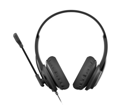 Гарнитура проводная A4Tech HS-10 полноразмерные, 32 Ом, 97дБ, кабель 2м, Черный