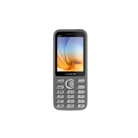 Сотовый Maxvi K15n Grey 2sim/2.8"/320*240/microSD/0.5МП/Bt/1400мАч/моноблок