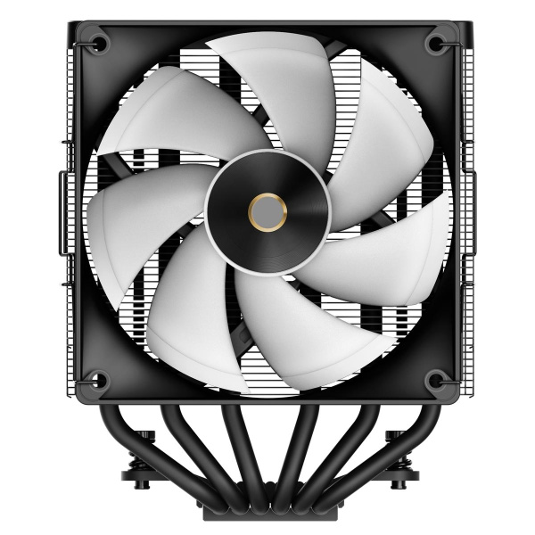 Кулер для процессора/ CPU Cooler Ocypus Delta A62 BK ARGB (260W, 4-pin PWM, 156mm, Al/Cu, 6x6mm, ARGB, 2x120mm, 73CFM, 29dBA, 2000RPM, S: 1851/1700/1200/115X, AM5/AM4, black)