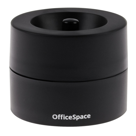 Скрепочница OfficeSpace магнитная черная без скрепок (331462)