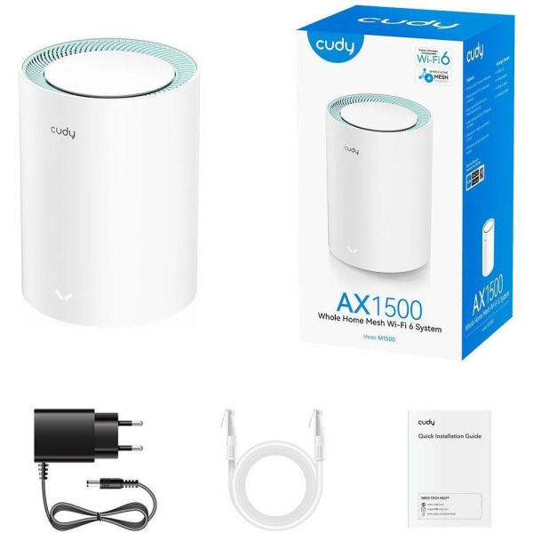 Маршрутизатор CUDY M1500(1-Pack) Gigabit Wi-Fi 6 Mesh Solution