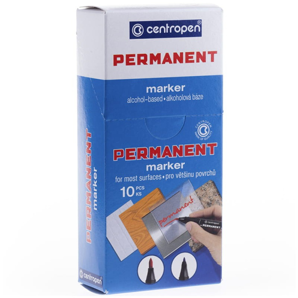 Маркер перманентный CENTROPEN "2846" 1мм, черный, (6 2846 9412)