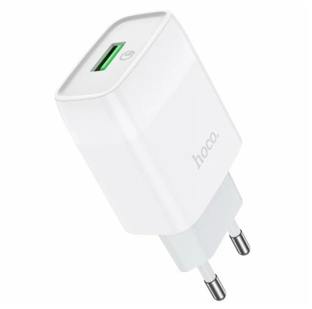 Зарядное_устройство - USB HOCO C72Q 18W QC 3.0/ (6V-3.0A/9V-2.0A/12V-1.5A) белый