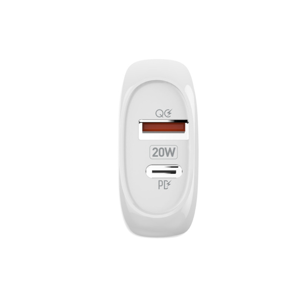 Зарядное_устройство - USBx2 LDNIO A2316C + Кабель Type-C-Lightning/ PD+QC 3.0/ Auto-ID/Выход: 5V_9V_