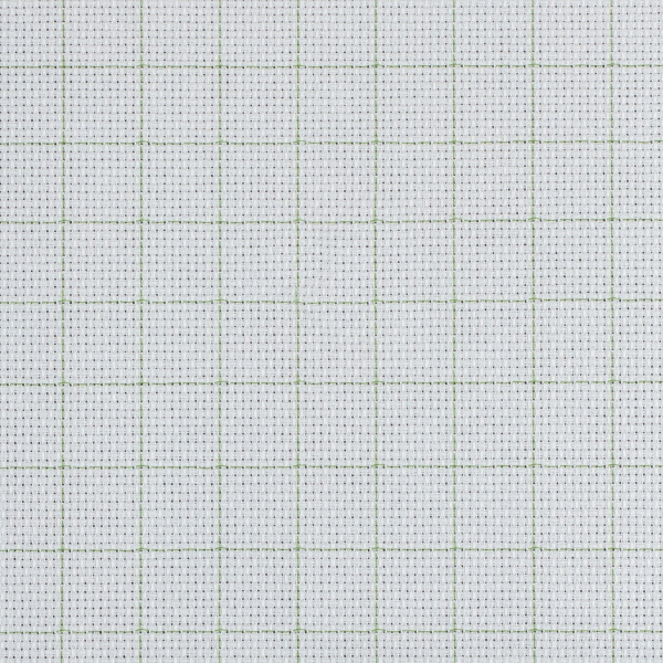 Канва K04R "Gamma" Aida №14 цв. 92% хлопок, 8% терилен 30 х 40 см± 2 см 1 шт бл.бледно-голубой в клетку