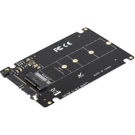 Переходник M.2 B key -> 2.5" SATA ExeGate EXE-527 (для установки SSD M.2 в отсек 2.5"))