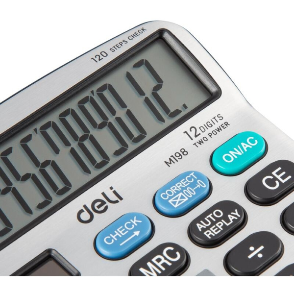 Калькулятор DELI 12 разр., металл. (EM19810)
