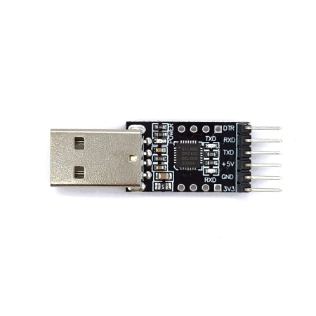 Конвертер (преобразователь) интерфейсов USB - UART TTL, TM-003, CP2102, USB-A