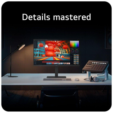 Монитор 31.5" LG 32U720A-B   VA, 3840x2160, 60Hz, 5ms, 250сd/m, 3000:1, HDR10 | 2xHDMI(2.0), DP(1.4), Type-C(PD-90W), 2xUSB3.0 | HAS, Swivel, ExPSU, Speakers, Vesa 100, Black