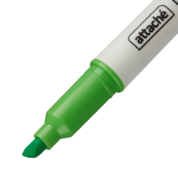 Маркер текстовыделитель Attache "Double" желтый/зеленый 1-4 мм (958564)