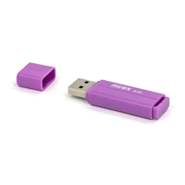 Флеш-накопитель USB2.0 4Gb Mirex Line (13600-FMULVT04) фиолетовый