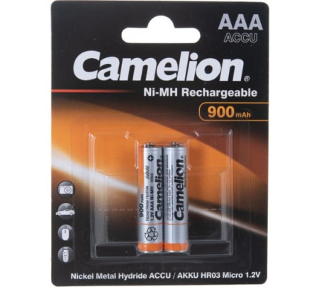 Аккумулятор Ni-MH AAA Camelion 900mAh/1.2в упак. 2шт.