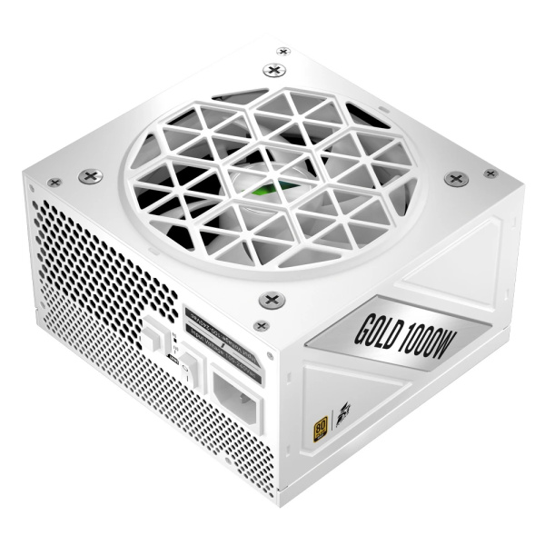 Блок питания 1000Вт 1STPLAYER NGDP 1000W White (APFC,120мм,3PCI-E,12VHPWR,8SATA,80+Gold,модульный)[HA-1000BA4-WH]