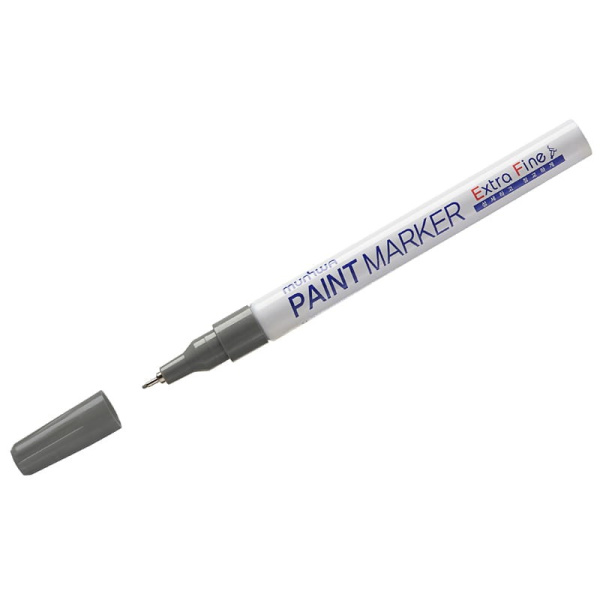 Маркер-краска MunHwa "Extra Fine Paint Marker" серебро, 1мм (EFPM-06)