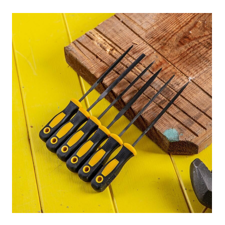 Набор надфилей 160мм, 6штук, Deli DL2141