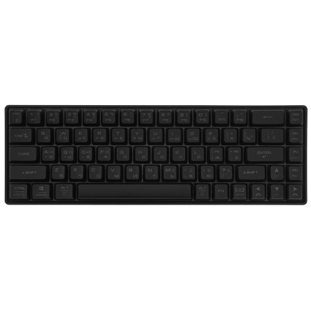 Игровая беспроводная клавиатура PANTEON M2 BW мембранная TKL (65%) с LED-подсветкой MULTICOLOR, 2.4Ггц / BT5/1