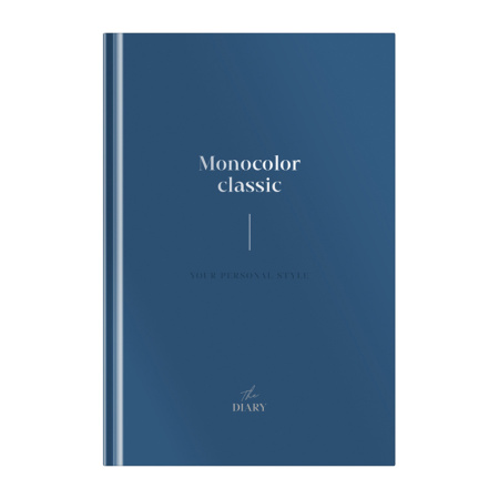 Ежедневник OfficeSpace  А5  136л. недат.,  "Моноколор. Dark Azure", матовая ламинация  (Ен5т136_4628