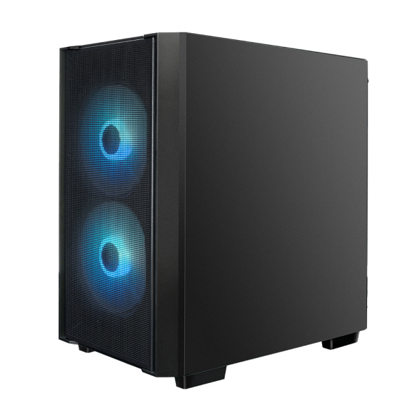 Корпус mATX Б_БП XASTRA A400M 3FRGB Black (USB3.0,Audio,TG,черный,Mesh,2х140мм+1х120мм FRGB,CPU Cooler до 175мм, VGA до 305мм)[A400M-2FC14F-1FC12F]