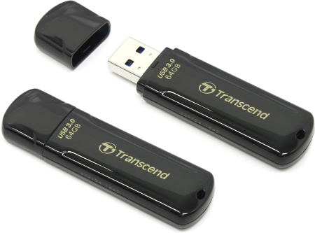 Флеш-накопитель USB3.0 64GB Transcend JetFlash 700 (TS64GJF700) черный