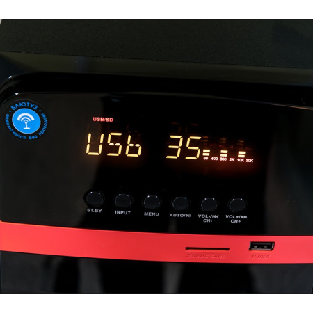 Актив.колонки 2.1 Dialog Progressive AP-240B 70Вт, Bluetooth, USB/SD, питание от сети, Black