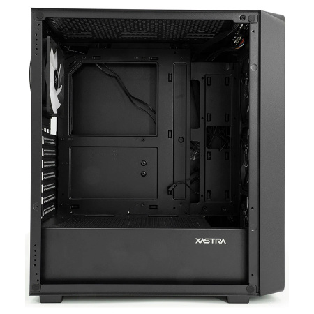 Корпус ATX Б_БП XASTRA A407 4ARGB Black (USB3.0,Audio,TG,черный,Mesh,4х120мм ARGB,CPU Cooler до 165мм, VGA до 340мм)[A407-4FC12A]