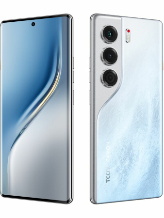 Смартфон Tecno Camon 40 12Гб 256Гб Glacier White 6.78", AMOLED, 2436*1080, 2*2.2+6*2ГГц, 50+8Мп, 32Мп, 4G, NFC, 5200мАч, And 15